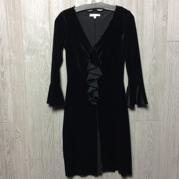 Moa Moa Tops - Fun Black Soft Stretch Velvet Long Top